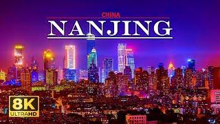 NANJING Chinaat Daytime, The Venice of China Due To Yangtze River Delta, 8k 60Fps Drone Video