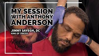 My chiropractic session with the kid from Compton, Anthony Anderson  #kingofcracks