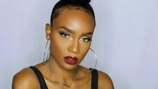 Flawless Glam Makeup Tutorial | Dark Lip