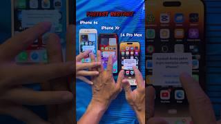 The winner of Fastest Restart on iPhone 6s vs iPhone Xr vs iPhone 14 Pro Max