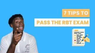 7 Tips to PASS the RBT Exam (MUST WATCH)