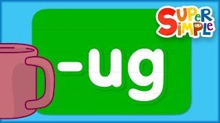 Learn The Alphabet - Word Family "ug" | Turn & Learn ABCs | Preschool Learning