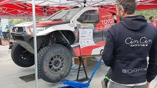 NEW Toyota Hilux T1+ @YazeedAlRajhi Michael Orr, OVERDRIVE last service before fire Baja Poland 2022