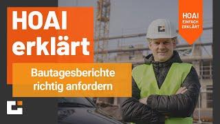 HOAI erklärt: Wie führe ich Bautagebücher?