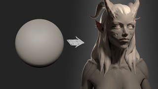 Zbrush Head Sculpt 32 - Demon Princess