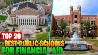 Top 20 Public Colleges Offering Most Financial Aid in USA