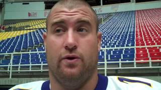 Austin Steichen on UNI quarterback Pat Grace