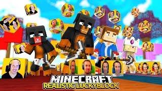 Minecraft REALISTIC LUCKY BLOCK RACE w/THE LITTLE CLUB - donut the dog