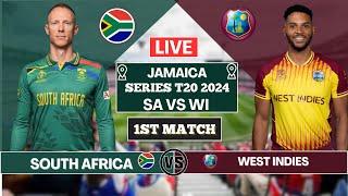 South Africa vs West Indies || 1st T20 Match Live Scores SA vs WI Live Commentary updates Toss