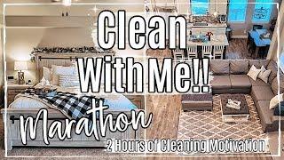 CLEAN WITH ME MARATHON 2019 :: 2 HOURS OF INSANE SPEED CLEANING MOTIVATION :: SAHM CLEANING ROUTINE