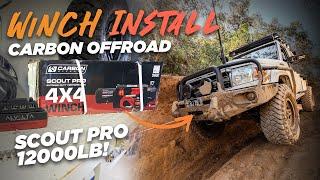 Engine Bay Cleanup & Installing the Carbon Offroad SCOUT PRO 12000lb Winch