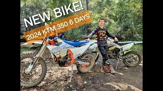 2024 KTM 350 6 Days - My young fella tries the Sherco 300.