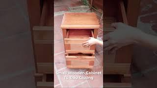 Bedside Cabinet  | Tủ Đầu Giường Gỗ Xoan Đào | Do Go 24H #shorts