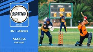  ECS Malta, Encore, 2023 | Day 1 | T10 Live Cricket | European Cricket