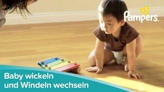 Baby Wickeln und Windeln Wechseln | Pampers Easy Up Pants