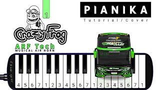 Pianika Telolet Basuri CRAZY FROG - Tutorial Pianika