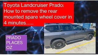 Spare Wheel Cover Removal on a Toyota Landcruiser (Prado). Quick & easy tips.