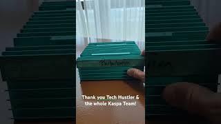 TECH HUSTLER won an AUTOGRAPHED KS0 Pro Kaspa ASIC.. & GAVE IT TO ME!!