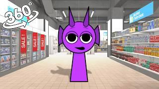 Incredibox Sprunki - DURPLE In Supermarket! 360˚ VR