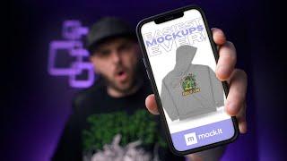 How To Make Professional Clothing Mock Ups From ANY DEVICE IN MINUTES!