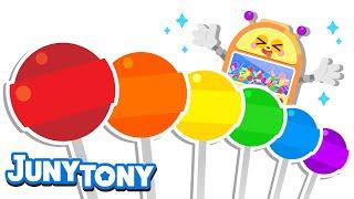 Colorful Candy Vending Machine | Color Songs for Kids | Preschool Songs | JunyTony