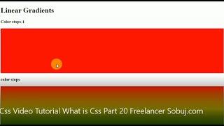 Css Video Tutorial What is Css Part 20 Freelancer Sobuj com