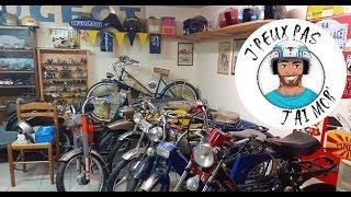 Quand tu visites le garage perso d'un ancien marchand de cyclomoteurs !!!