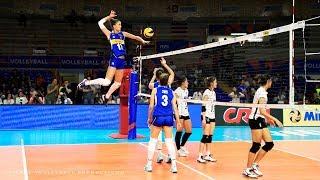 TOP 50 BEST Women's Volleyball Spikes | Powerful Spikes | VNL 2018