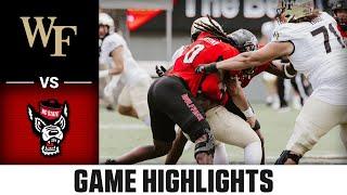 Wake Forest vs. NC State Game Highlights | 2024 ACC Football