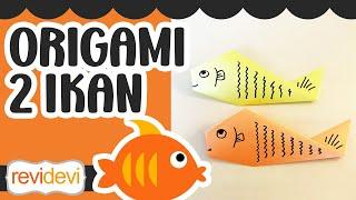 Kreativitas Sekolah Minggu dari Kertas Origami - Prakarya 2 Ikan