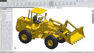 Solidworks tutorial | Sketch Wheel Loader in Solidworks