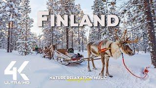 Finland 4K Amazing Winter Film - Scenic Relaxation Film with Calming Music