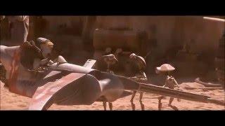 "Sucked into engine" scene from Star Wars The Phantom Menace (1999)
