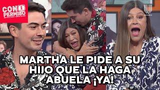 ¡Martha Figueroa se conmueve con la visita de su ÚNICO hijo al programa! | Con Permiso | Unicable