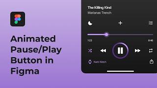 Music Player Pause/Play Button Swirling Animation | Figma Tutorial