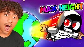 Reaching MAX HEIGHT in Roblox Fly To Space!