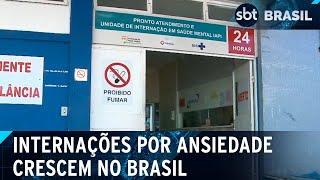 Casos de internações por ansiedade generalizada crescem no Brasil  | SBT Brasil (08/03/25)