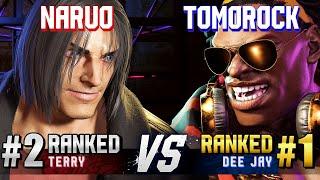 SF6 ▰ NARUO (#2 Ranked Terry) vs TOMOROCK21 (#1 Ranked Dee Jay) ▰ High Level Gameplay