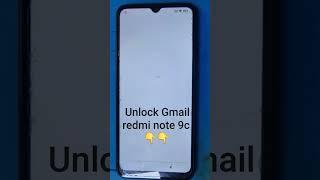 Redmi 9c unlock frp bypass