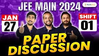 JEE Main 2024 Paper Discussion & Solution | 27 Jan Shift 1 | Rankplus | #rankplus #jee2024 #jeemains