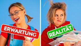 ZURÜCK ZUR SCHULE: ERWARTUNG VS. REALITÄT || Lustige Situationen mit 123 GO!