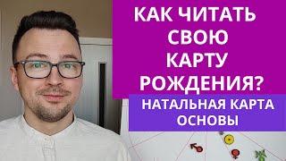 КАК ЧИТАТЬ НАТАЛЬНУЮ КАРТУ - АСТРОЛОГИЯ ДЛЯ НАЧИНАЮЩИХ ANATOLY KART ПОЛУСФЕРЫ, КВАНДРАНТ