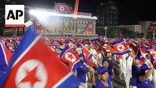 Video shows thousands in North Korea celebrating 76th founding anniversary