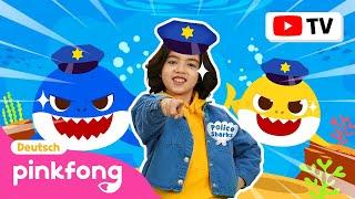 Polizei-Haie | Baby Shark Dance Deutsch | Tanzen und Bewegen | Pinkfong, Baby Hai! Kinderlieder