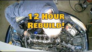 Rebuild the engine IN THE CAR