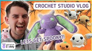 Is this spooky enough?? - Pattern releases + halloween makes Crochet studio vlog