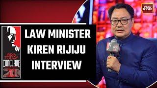 Union Minister Of Law Kiren Rijiju Interview On Justice For All At India Today Conclave 2023