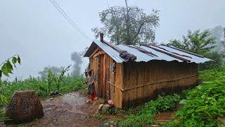 Naturally Peaceful And Beautiful Himalayan Mountain Village Life In Rainy Season |Rural Life Nepal