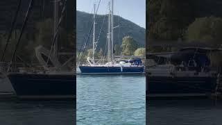 The small boat attempted fancy parallel parking next to the big boat but failed spectacularly.