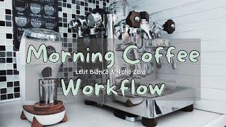 Morning Coffee Workflow | Lelit Bianca & Niche Zero | Acaia Lunar| Kruve Imagine| WPM| MHW-3BOMBER